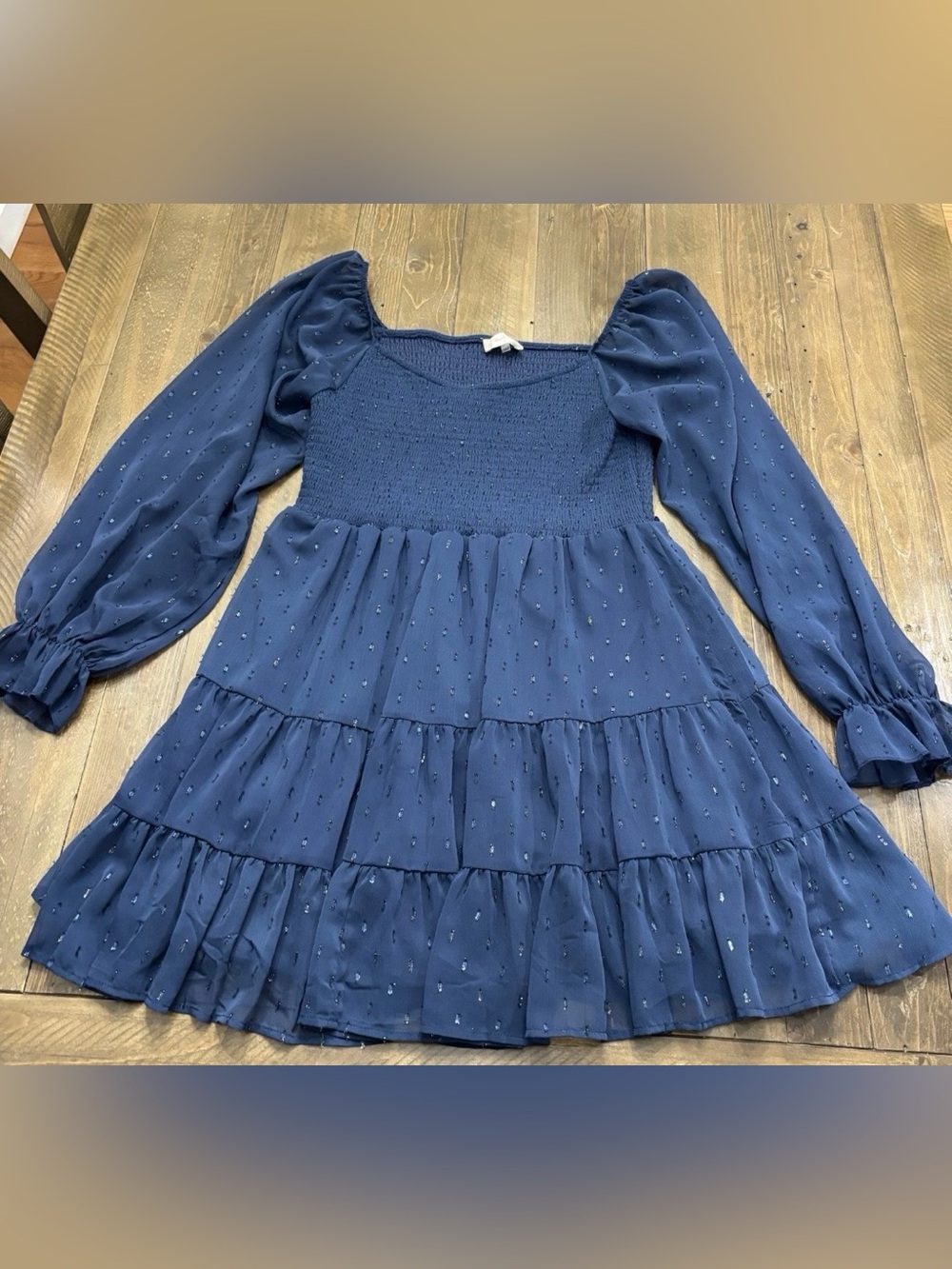 Altar'd State Oisin Smocked Tiered Boho Mini Dress